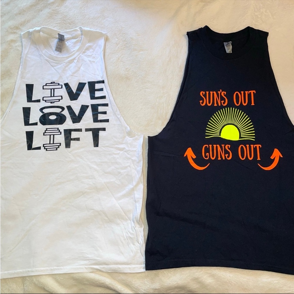 2 Gym Bro Tank Tops